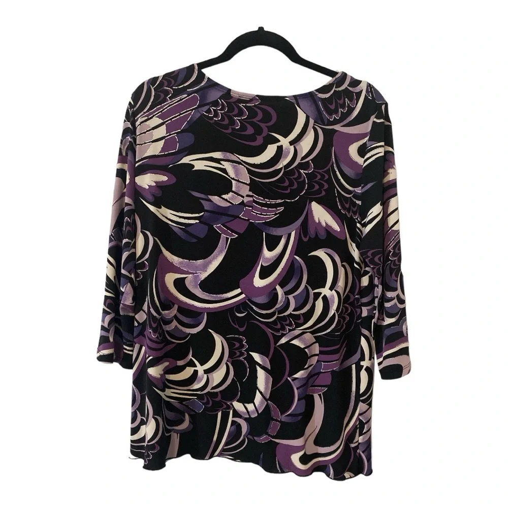 Only Nine Women’s Dressy Casual Blouse Plus Size 1X - Picture 7 of 10